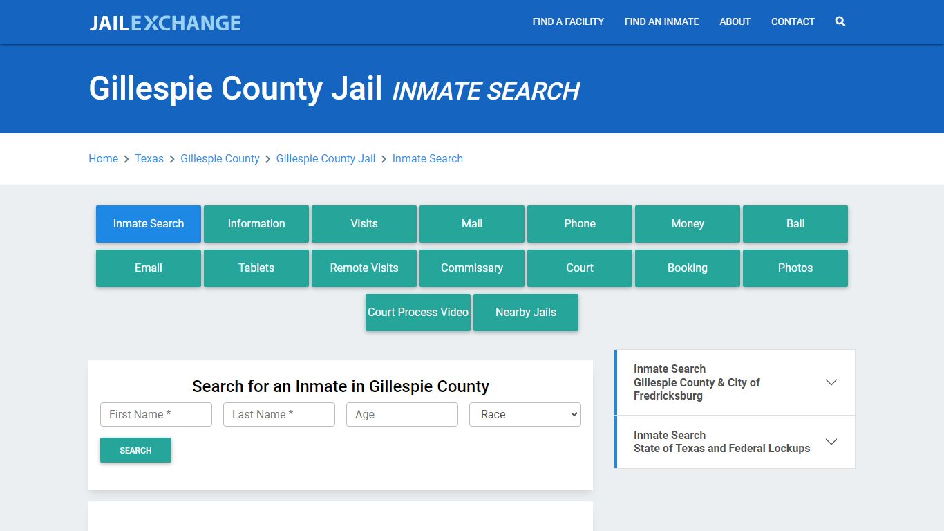 Gillespie County Jail, TX Inmate Search: Roster & Mugshots